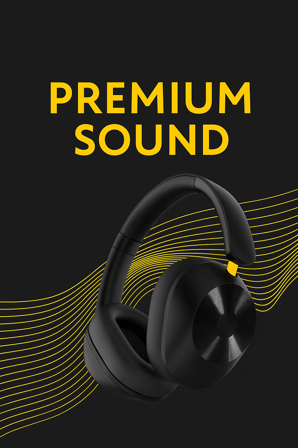 Black wireless Bluetooth headphones – MOND TuneCore