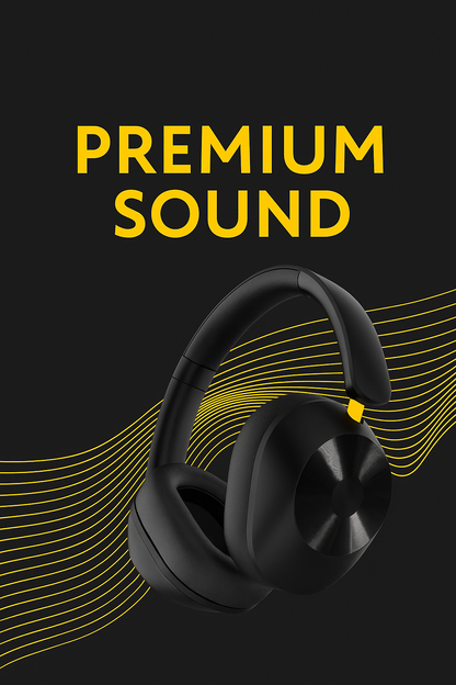 Black wireless Bluetooth headphones – MOND TuneCore